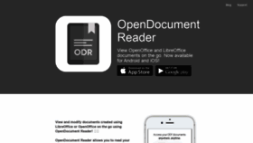 What Opendocument.app website looked like in 2020 (3 years ago)