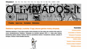 What Olimpiados.lt website looked like in 2020 (3 years ago)