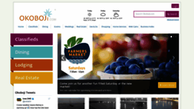 What Okoboji.com website looked like in 2020 (3 years ago)