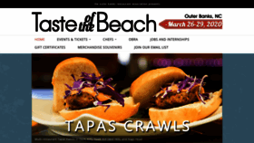 What Obxtasteofthebeach.com website looked like in 2020 (3 years ago)