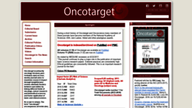What Oncotarget.com website looked like in 2020 (3 years ago)