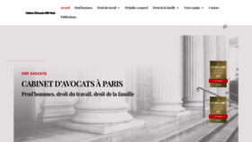 What Obp-avocats.com website looked like in 2020 (3 years ago)