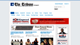 What Ourtribune.com website looked like in 2020 (3 years ago)