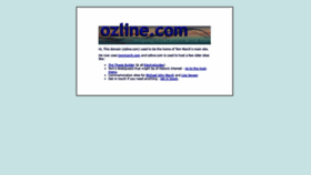 What Ozline.com website looked like in 2020 (3 years ago)