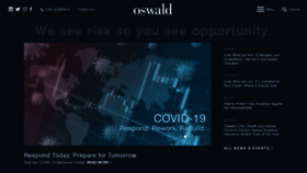 What Oswaldcompanies.com website looked like in 2020 (3 years ago)