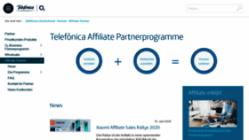 What O2affiliates.de website looked like in 2020 (3 years ago)