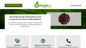 What Odenwaldkreis.de website looked like in 2020 (3 years ago)