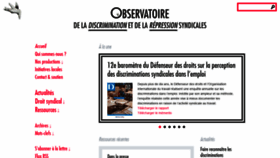 What Observatoire-repression-syndicale.org website looked like in 2020 (3 years ago)