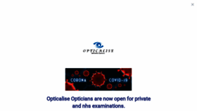 What Opticalise.com website looked like in 2020 (3 years ago)