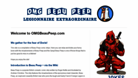 What Omgbeaupeep.com website looked like in 2020 (3 years ago)