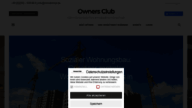 What Ownersclub.immo website looked like in 2020 (3 years ago)