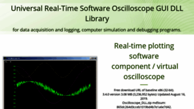 What Oscilloscope-lib.com website looked like in 2020 (3 years ago)