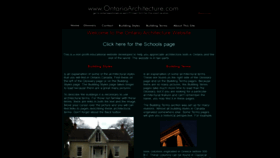What Ontarioarchitecture.com website looked like in 2020 (3 years ago)