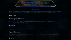 What Orionsector.com website looked like in 2020 (3 years ago)