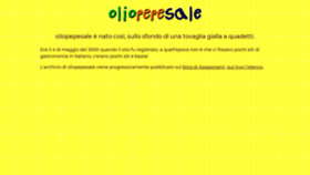 What Oliopepesale.com website looked like in 2020 (3 years ago)