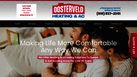 What Oosterveldheating.com website looked like in 2020 (3 years ago)