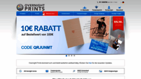 What Overnightprints.at website looked like in 2020 (3 years ago)