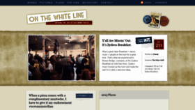 What Onthewhiteline.com website looked like in 2020 (3 years ago)