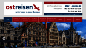 What Ostreisen.de website looked like in 2020 (3 years ago)