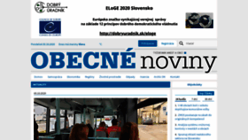 What Obecne-noviny.sk website looked like in 2020 (3 years ago)