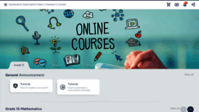 What Onlinetuition.mu website looked like in 2020 (4 years ago)