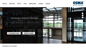 What Osma-aufzuege.de website looked like in 2020 (3 years ago)