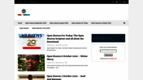 What Openheavensdaily.com website looked like in 2020 (3 years ago)