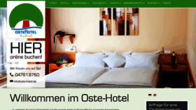 What Oste-hotel.de website looked like in 2020 (3 years ago)