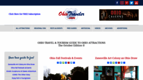 What Ohiotraveler.com website looked like in 2020 (3 years ago)