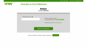 What Oneynet.hu website looked like in 2020 (3 years ago)