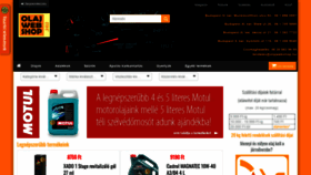 What Olajwebshop.hu website looked like in 2020 (3 years ago)