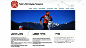 What Orienteering.ca website looked like in 2020 (3 years ago)