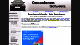 What Occasionenschweiz.ch website looked like in 2020 (3 years ago)