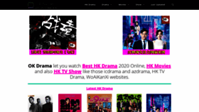 What Okdrama.com website looked like in 2020 (3 years ago)