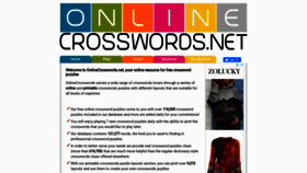 What Onlinecrosswords.net website looked like in 2020 (3 years ago)