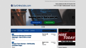 What Ouronlinejobs.com website looked like in 2020 (3 years ago)