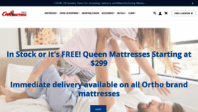What Orthomattress.com website looked like in 2020 (3 years ago)