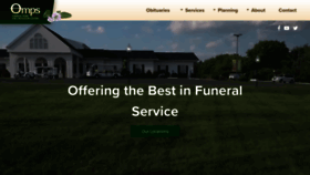What Ompsfuneralhome.com website looked like in 2020 (3 years ago)