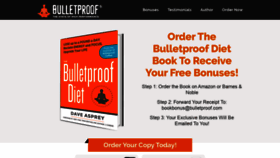 What Orderbulletproofdietbook.com website looked like in 2020 (3 years ago)
