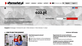 What O22.pl website looked like in 2020 (3 years ago)