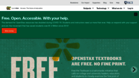 What Openstaxcollege.org website looked like in 2020 (3 years ago)