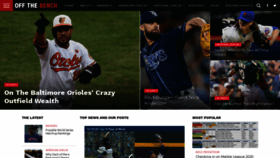 What Offthebenchbaseball.com website looked like in 2020 (3 years ago)