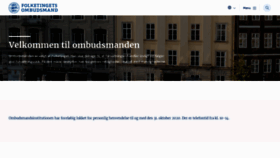 What Ombudsmanden.dk website looked like in 2020 (3 years ago)