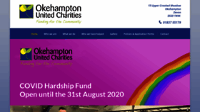 What Okehamptoncharities.org.uk website looked like in 2020 (3 years ago)