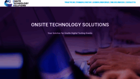 What Onsitetechnologysolutions.com website looked like in 2020 (3 years ago)