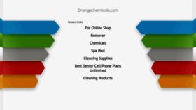 What Orangechemicals.com website looked like in 2020 (3 years ago)