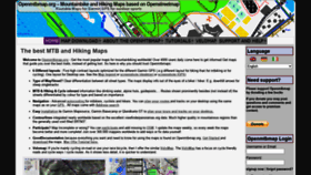What Openmtbmap.org website looked like in 2020 (3 years ago)