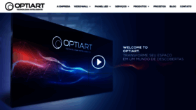 What Optiart.com.br website looked like in 2020 (3 years ago)
