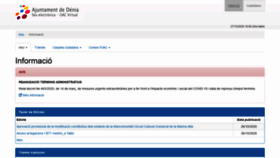 What Oac.denia.es website looked like in 2020 (3 years ago)