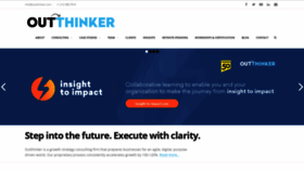 What Outthinker.com website looked like in 2020 (3 years ago)